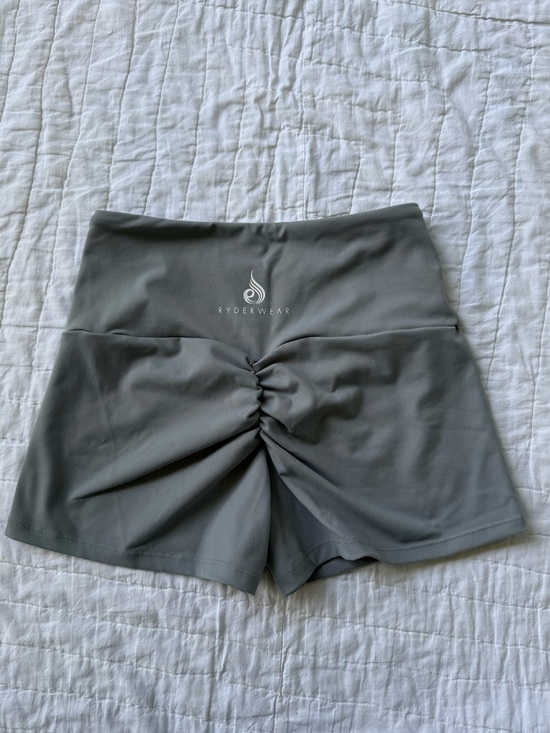Ryderwear Pants - Ryderwear Gray Scrunch Booty Active Shorts